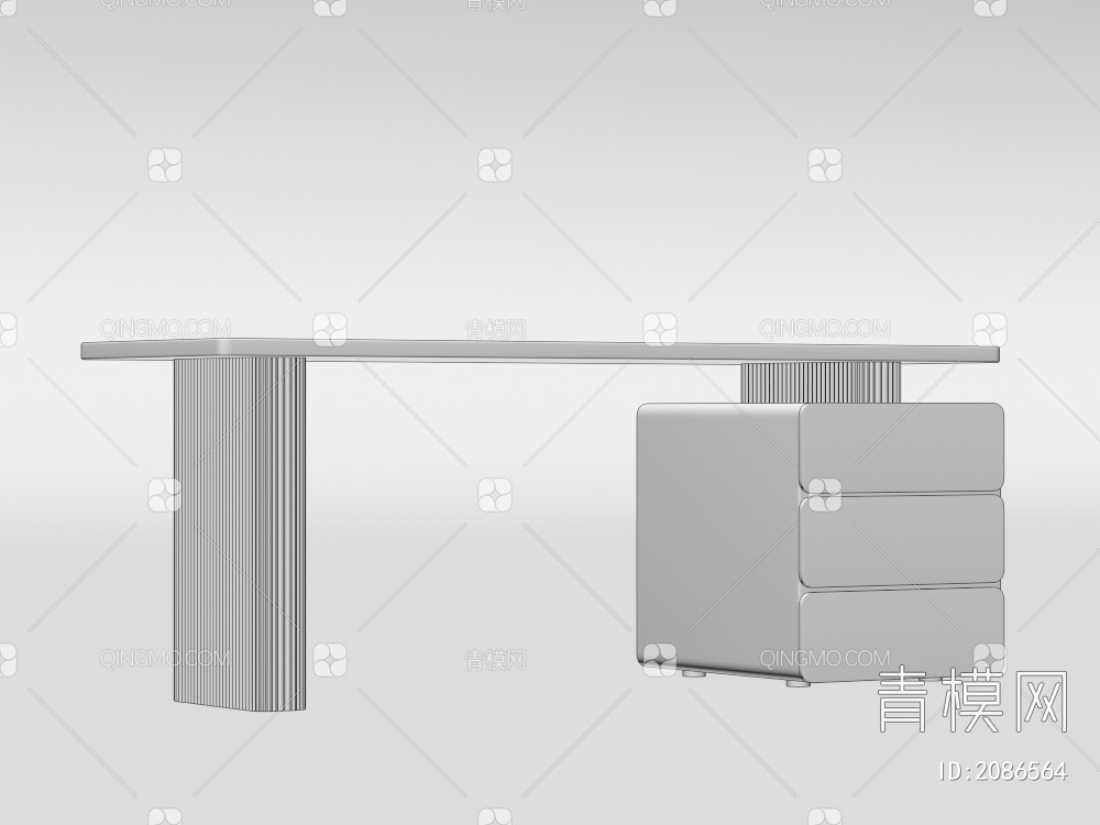 办公桌，桌椅，家具3D模型下载【ID:2086564】