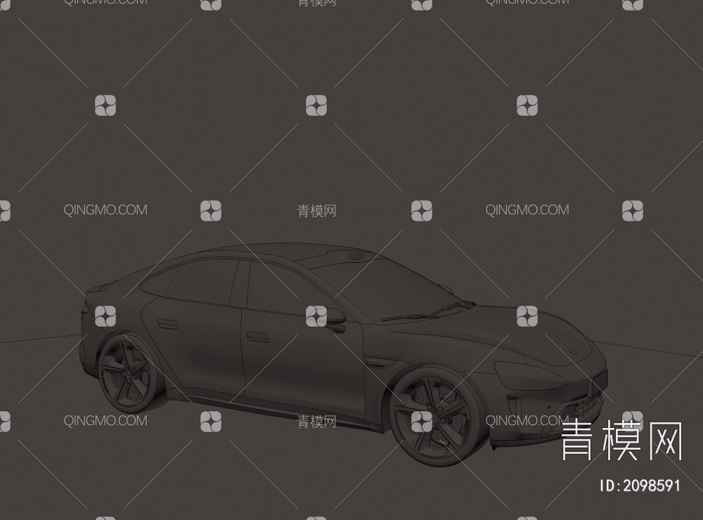 小米su7新能源汽车3D模型下载【ID:2098591】