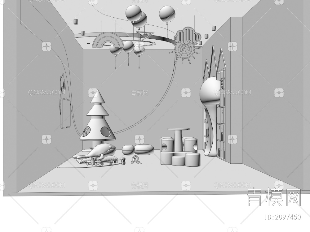儿童活动空间3D模型下载【ID:2097450】
