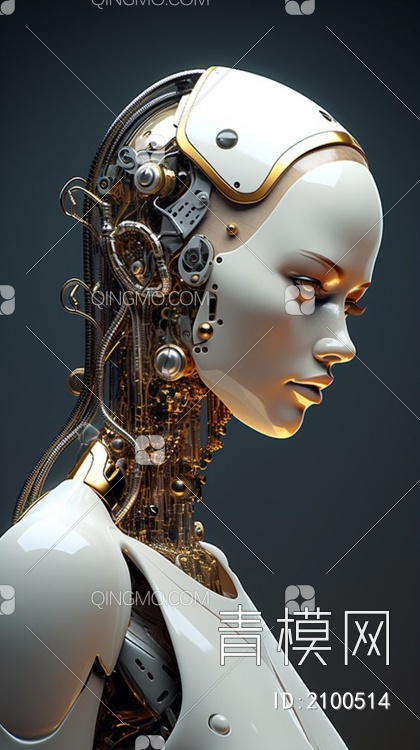 未来女性机器人贴图下载【ID:2100514】