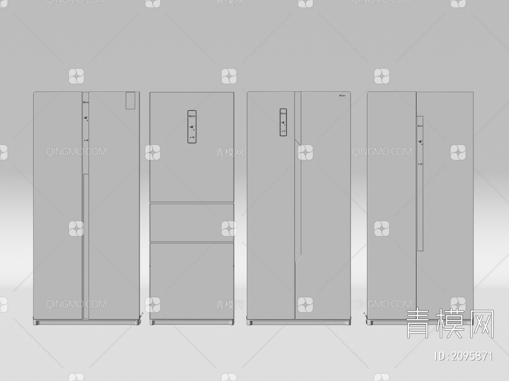 冰箱3D模型下载【ID:2095871】