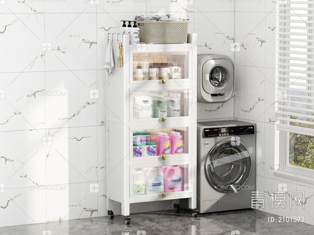 洗护用品 洗衣液 洗衣机3D模型下载【ID:2101593】