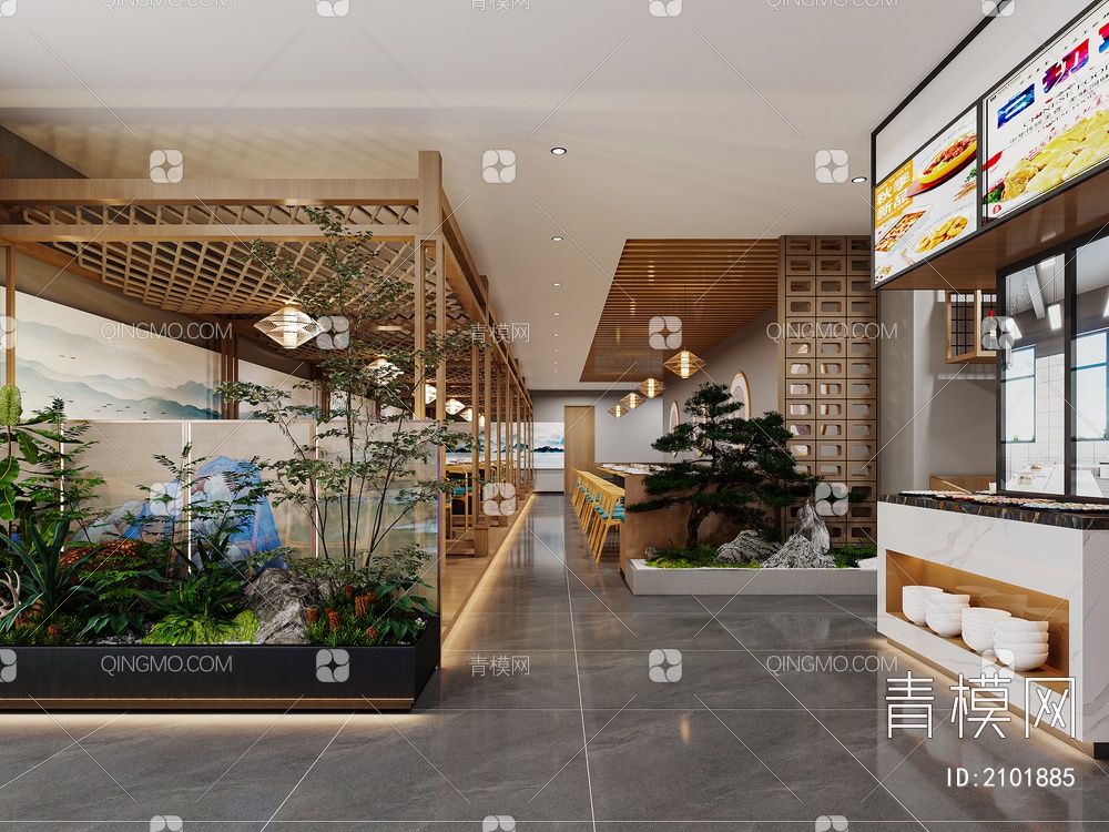 火锅店 自助餐厅 特色餐厅 快餐厅 品牌餐厅 茶餐厅3D模型下载【ID:2101885】