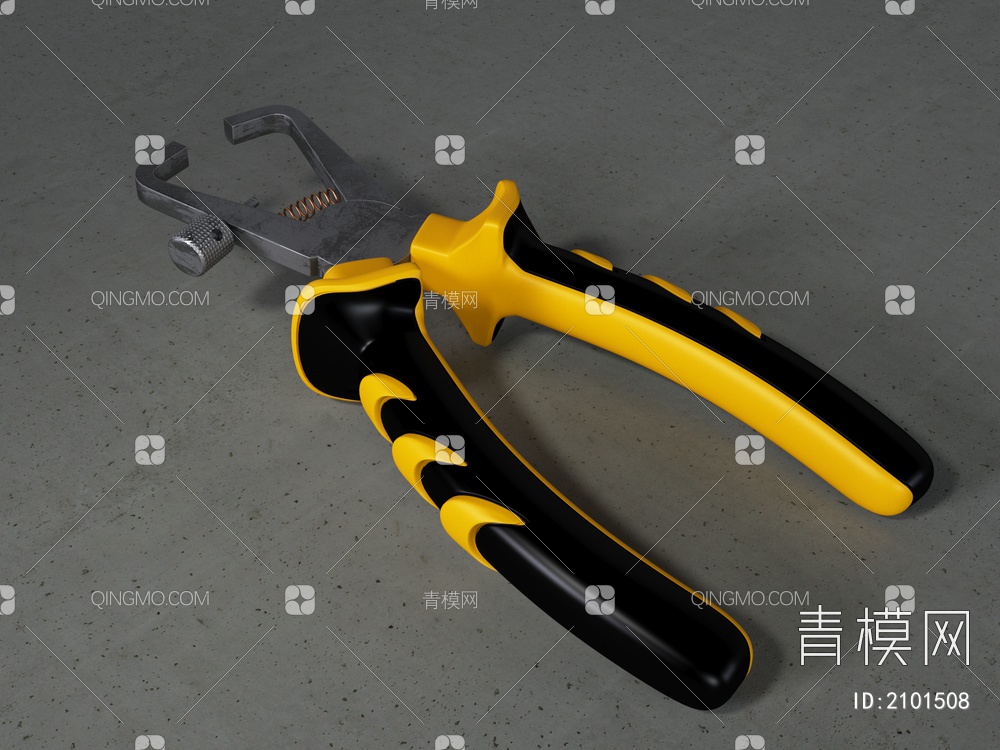 工具，五金工具，钳子，老虎钳3D模型下载【ID:2101508】