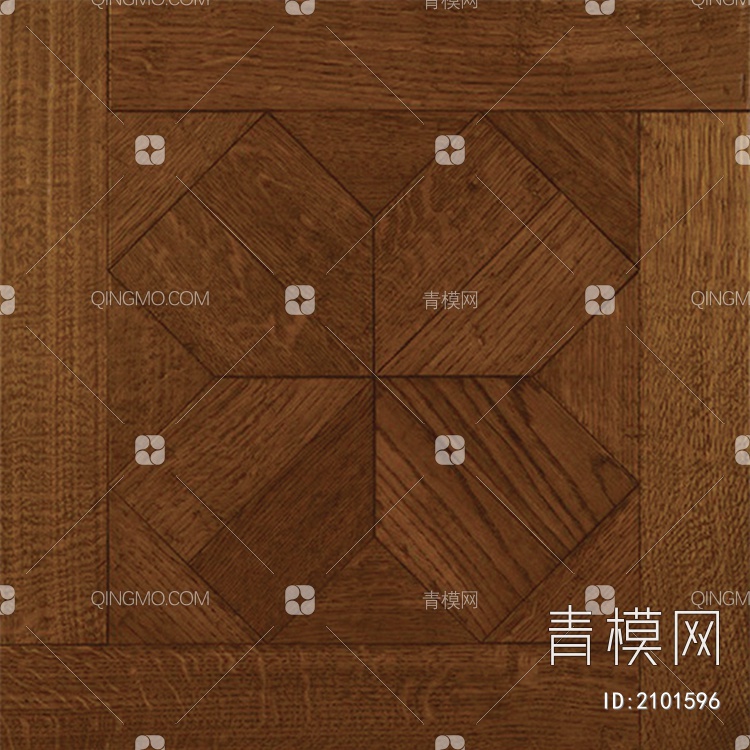 现代美式图案拼花木地板 (贴图下载【ID:2101596】