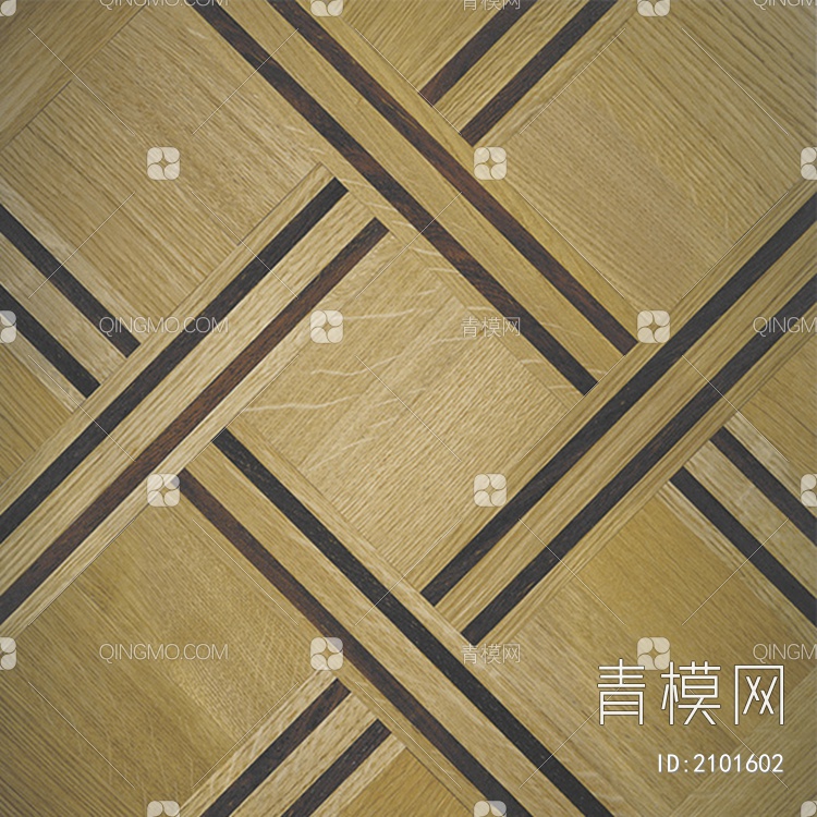 现代美式图案拼花木地板 (贴图下载【ID:2101602】