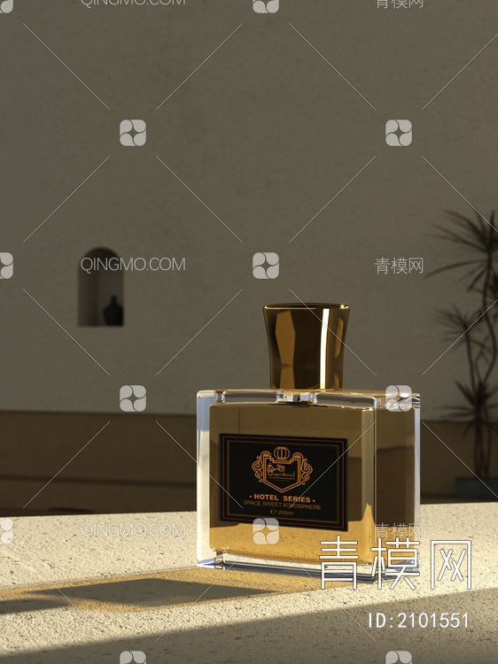 香水，香氛，陈设，摆件，装饰3D模型下载【ID:2101551】