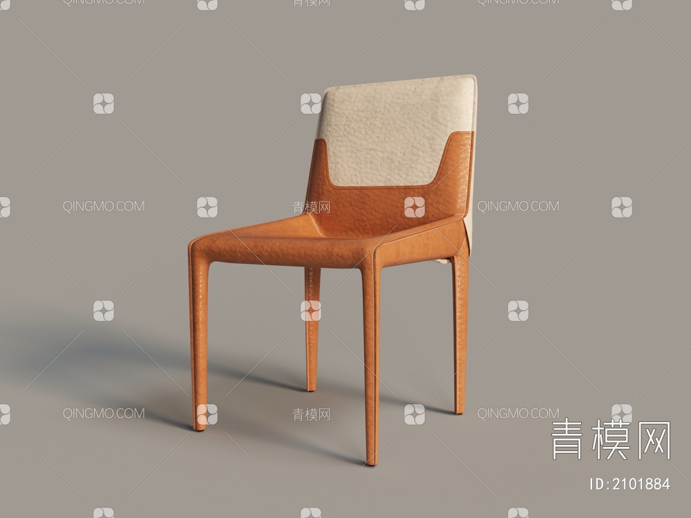 皮革餐椅 座椅 椅子3D模型下载【ID:2101884】
