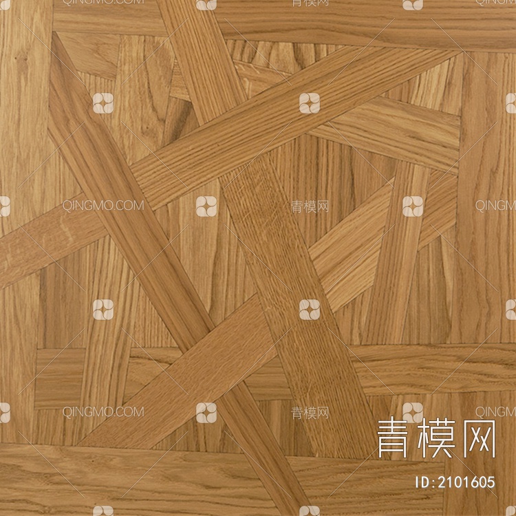 现代美式图案拼花木地板 (贴图下载【ID:2101605】