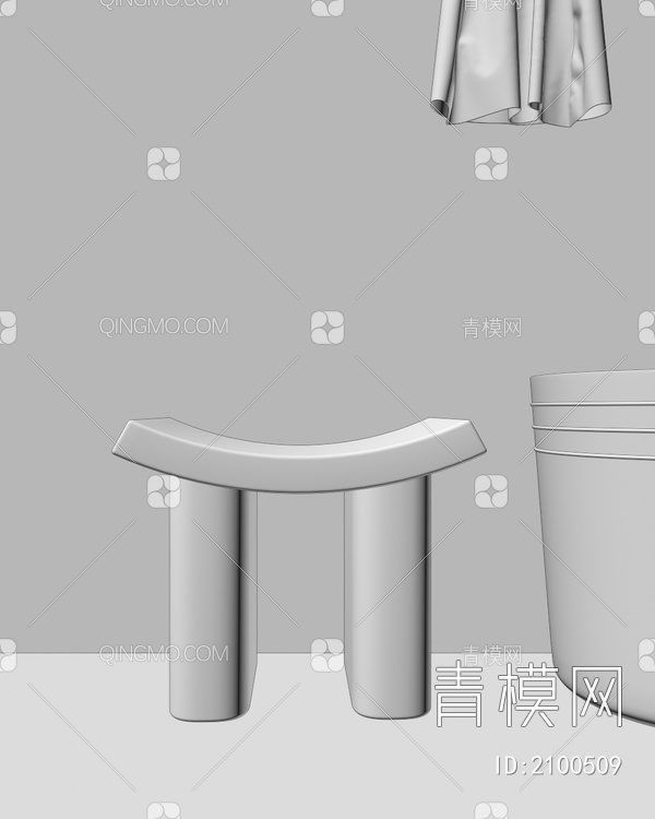 板凳，单椅，洗衣凳，矮凳3D模型下载【ID:2100509】