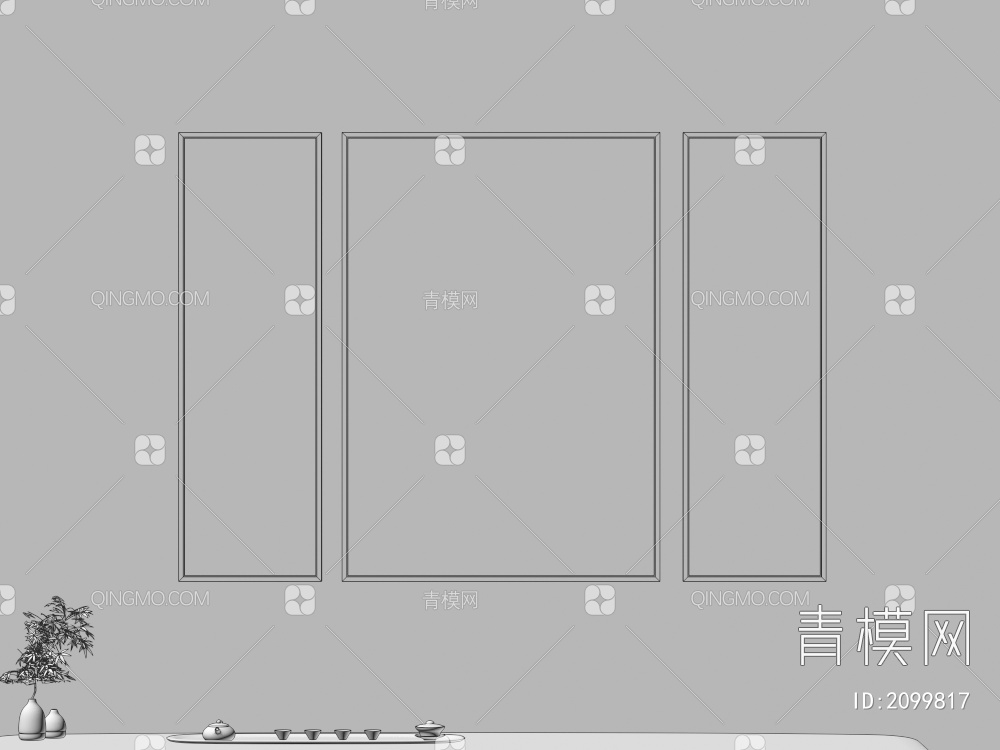 装饰画3D模型下载【ID:2099817】