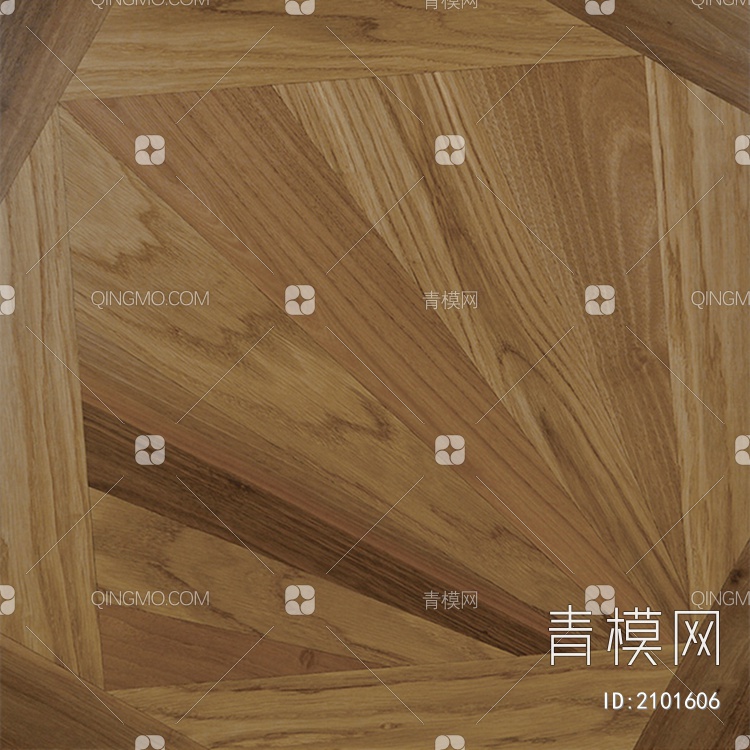 现代美式图案拼花木地板 (贴图下载【ID:2101606】
