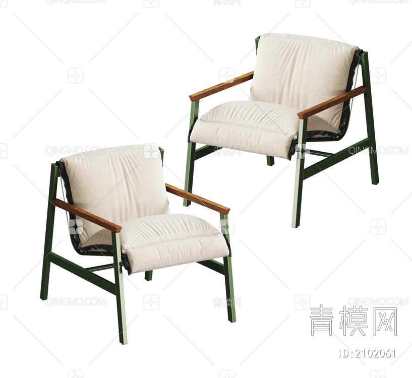 单椅3D模型下载【ID:2102061】