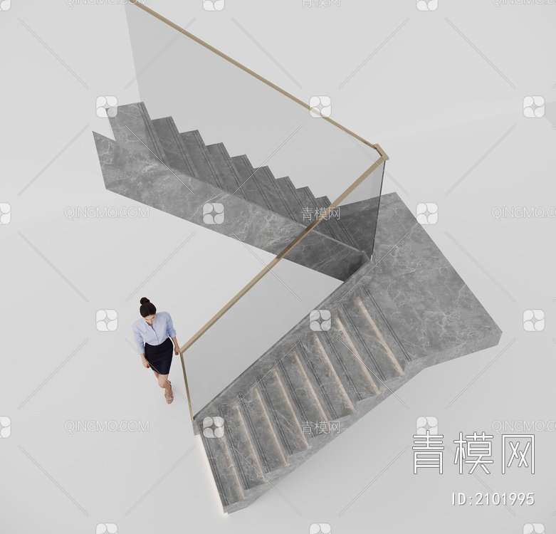 楼梯 步梯3D模型下载【ID:2101995】