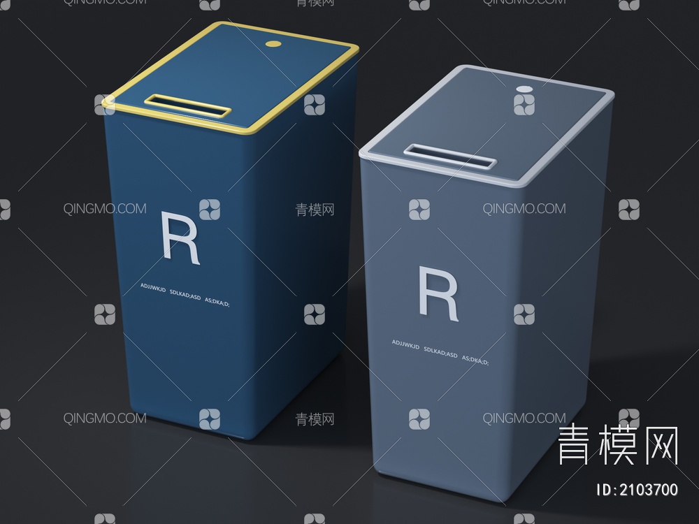 垃圾桶3D模型下载【ID:2103700】