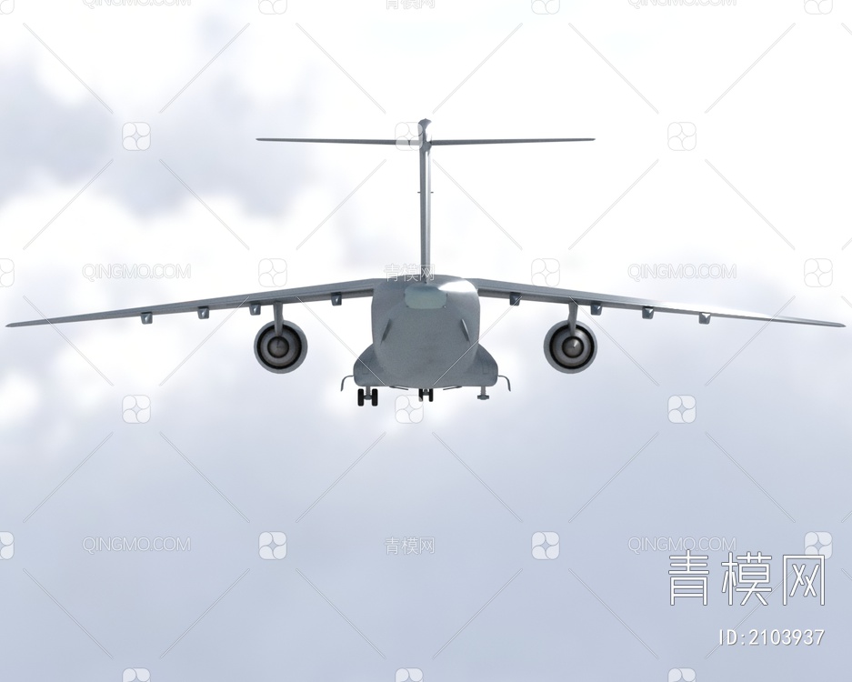 日本自卫队川崎C2大型运输机3D模型下载【ID:2103937】