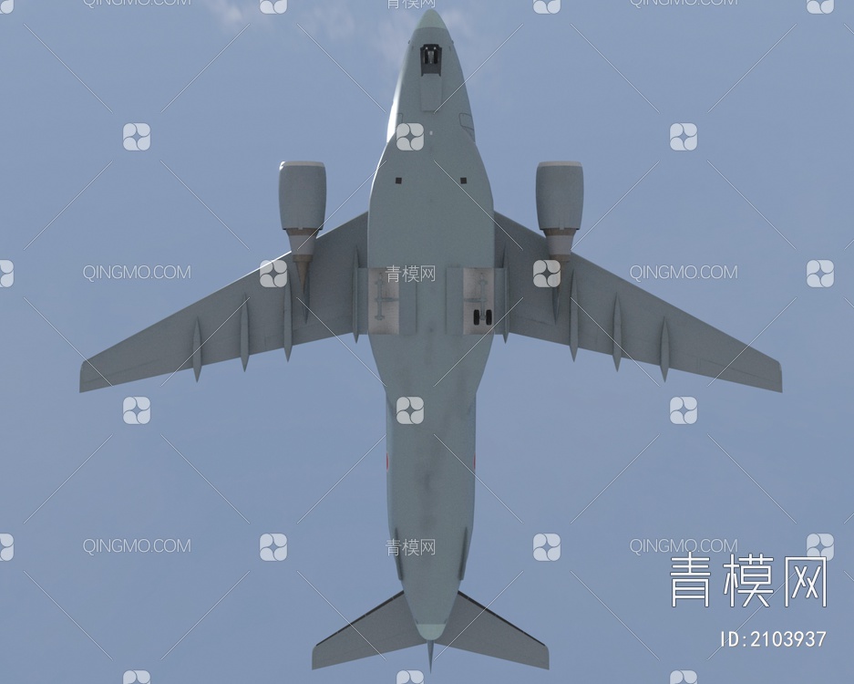 日本自卫队川崎C2大型运输机3D模型下载【ID:2103937】