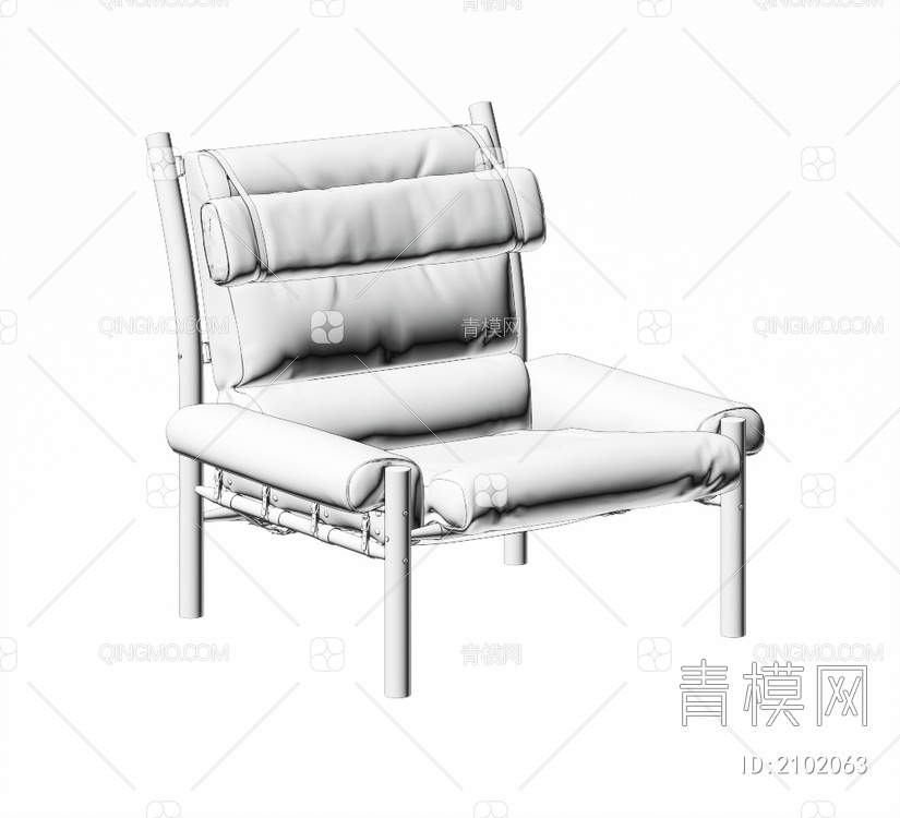 单椅3D模型下载【ID:2102063】