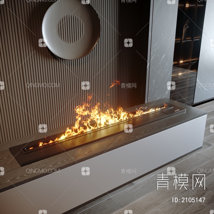 电子火焰壁炉3D模型下载【ID:2105147】
