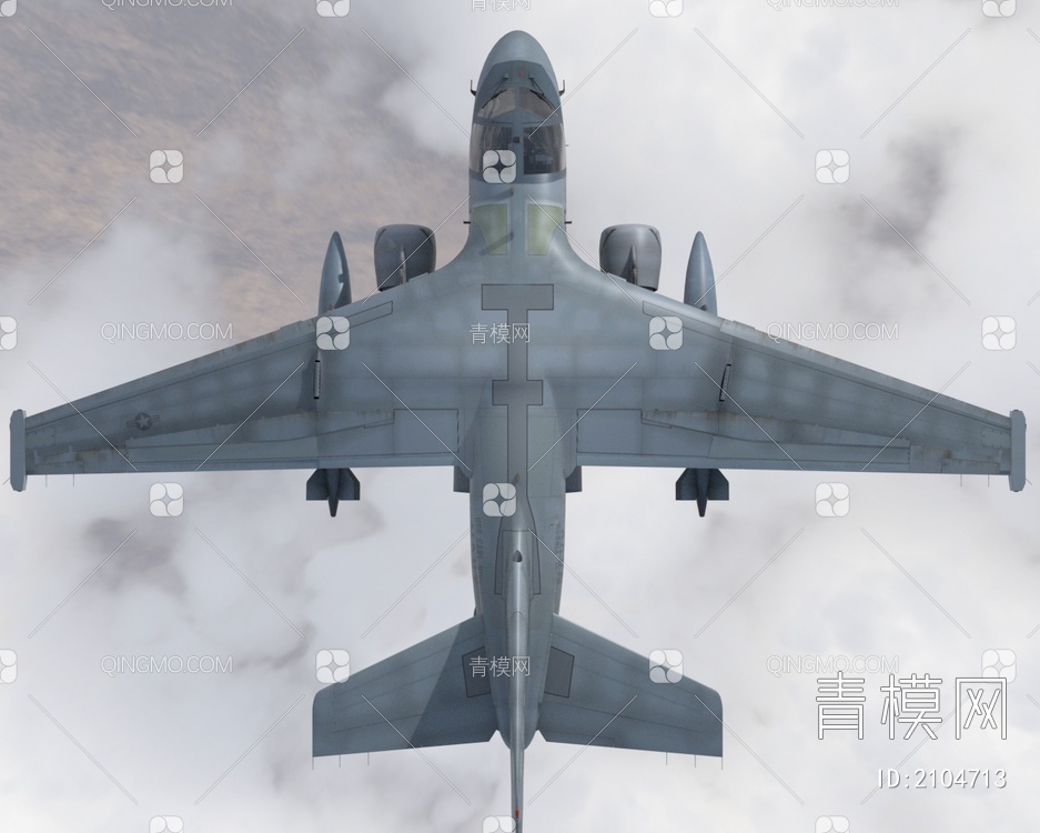美国S3反潜机飞机3D模型下载【ID:2104713】