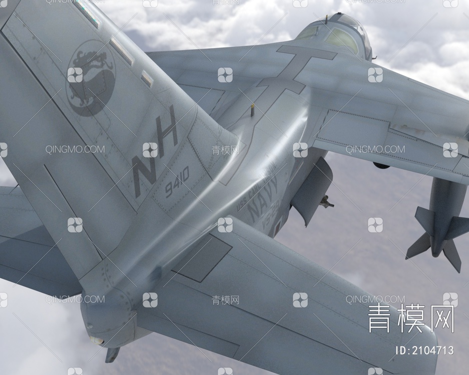 美国S3反潜机飞机3D模型下载【ID:2104713】