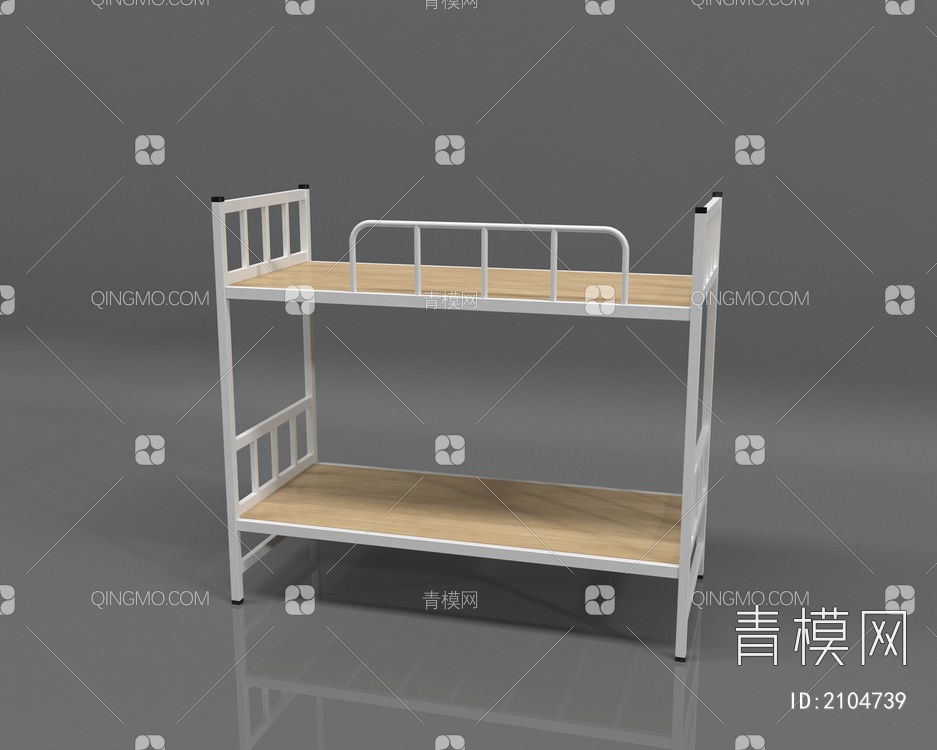 公寓床 学生床3D模型下载【ID:2104739】