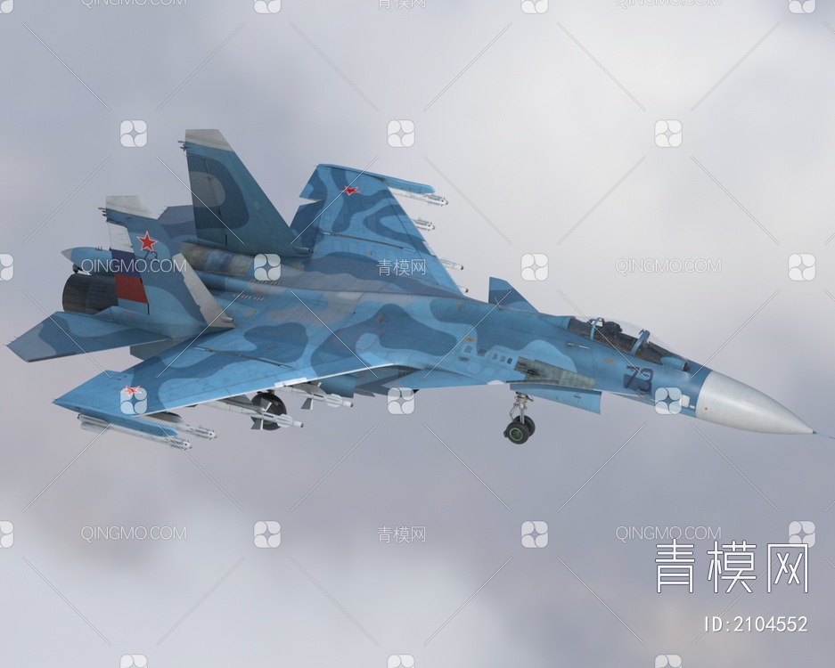 su33战斗机3D模型下载【ID:2104552】