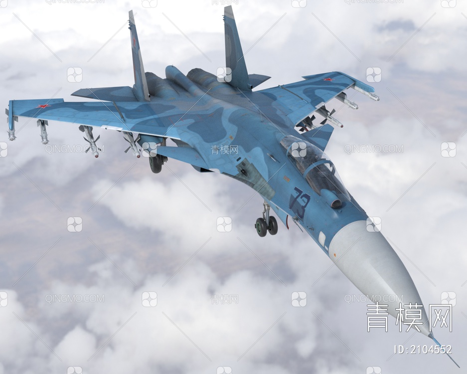 su33战斗机3D模型下载【ID:2104552】
