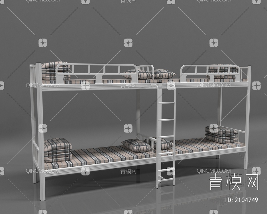 公寓床 学生床3D模型下载【ID:2104749】