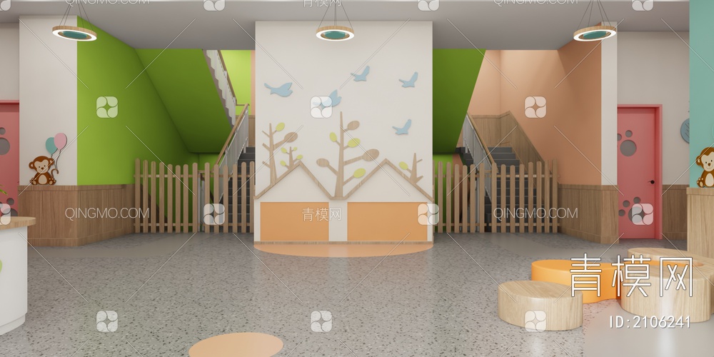 幼儿园3D模型下载【ID:2106241】