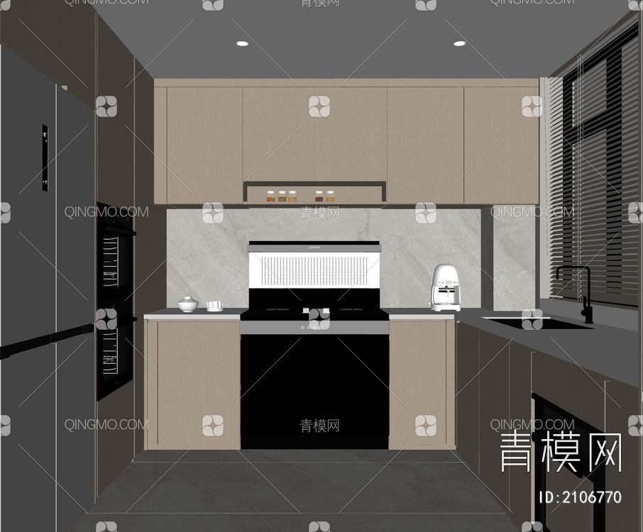 厨房SU模型下载【ID:2106770】