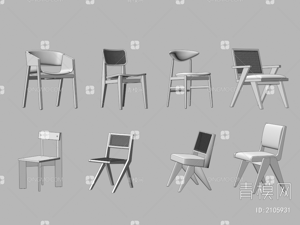 休闲椅3D模型下载【ID:2105931】