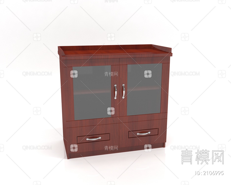 茶水柜 边柜 茶柜3D模型下载【ID:2106995】