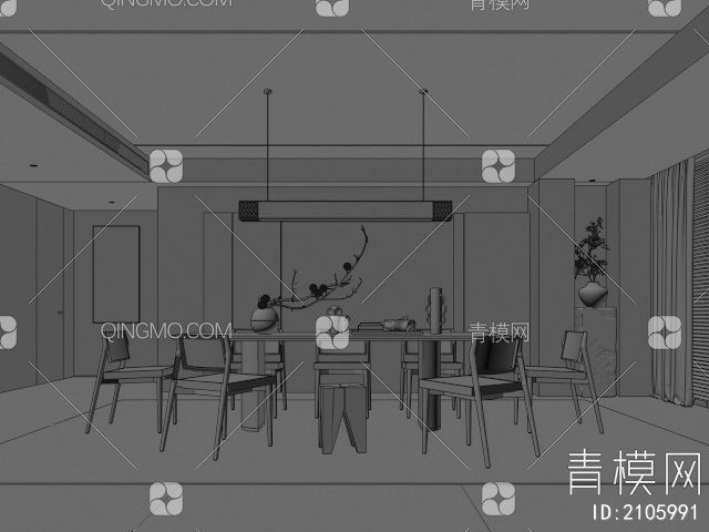 餐厅3D模型下载【ID:2105991】