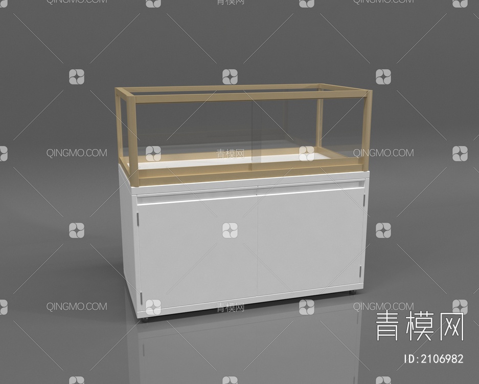 标本柜 玻璃柜3D模型下载【ID:2106982】