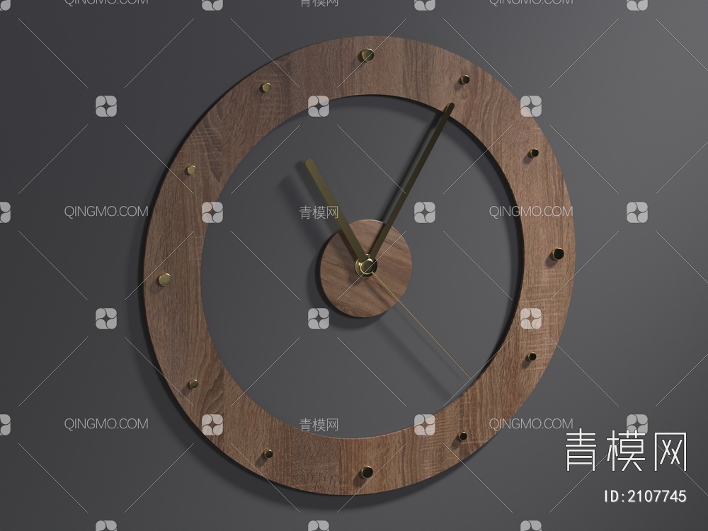 时钟，挂钟，钟表，墙面装饰，陈设，摆件3D模型下载【ID:2107745】