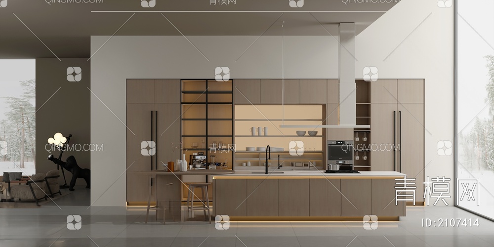 厨房3D模型下载【ID:2107414】
