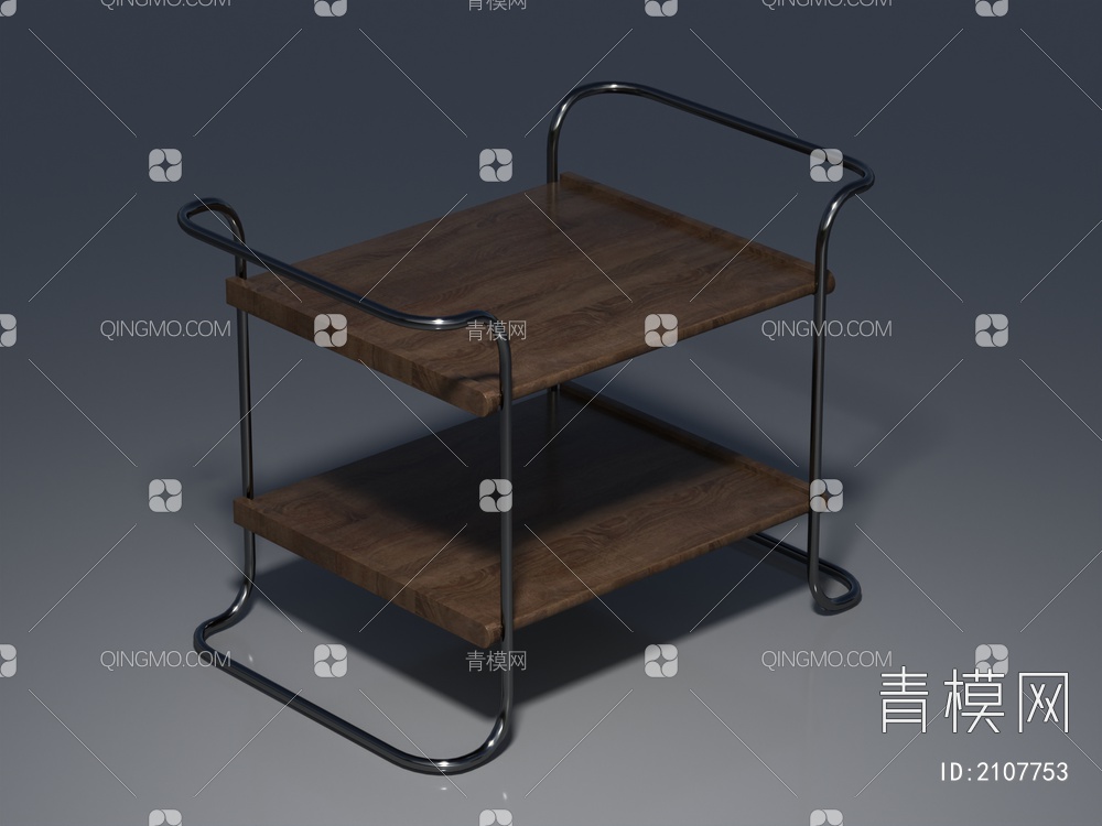 置物架，柜架，实木家具3D模型下载【ID:2107753】