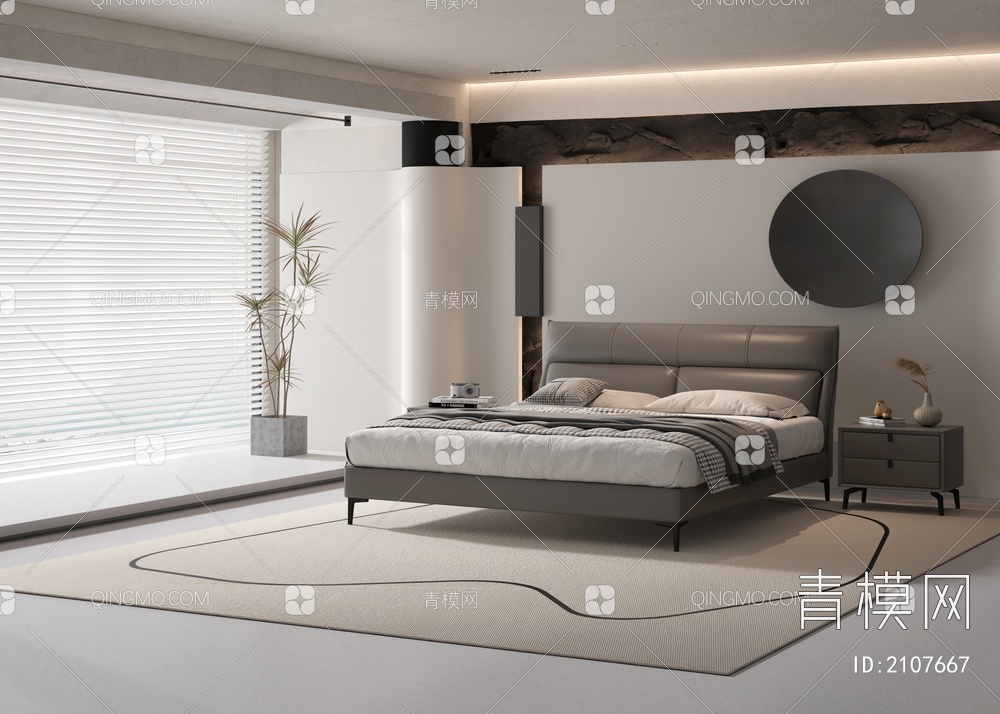 家居卧室3D模型下载【ID:2107667】