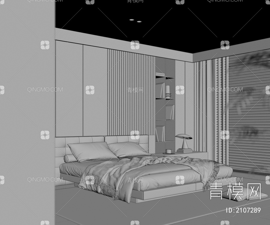 家居卧室3D模型下载【ID:2107289】