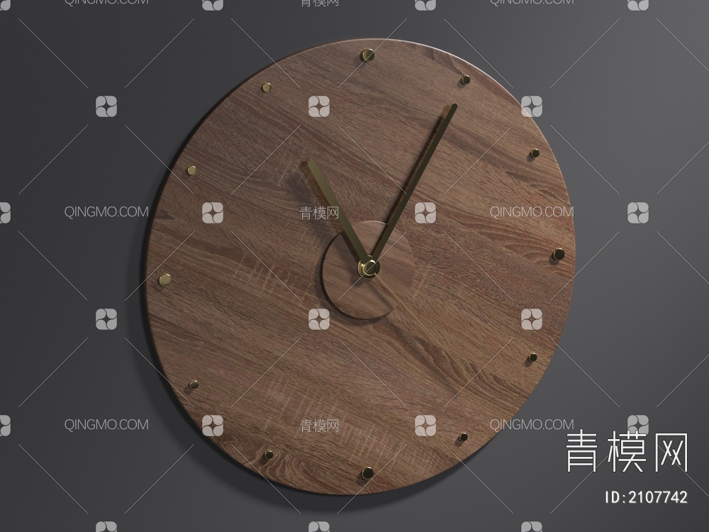 时钟，挂钟，钟表，墙面装饰，陈设，摆件3D模型下载【ID:2107742】