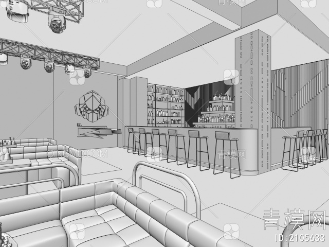 酒吧3D模型下载【ID:2105633】