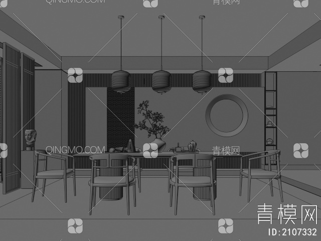餐厅3D模型下载【ID:2107332】