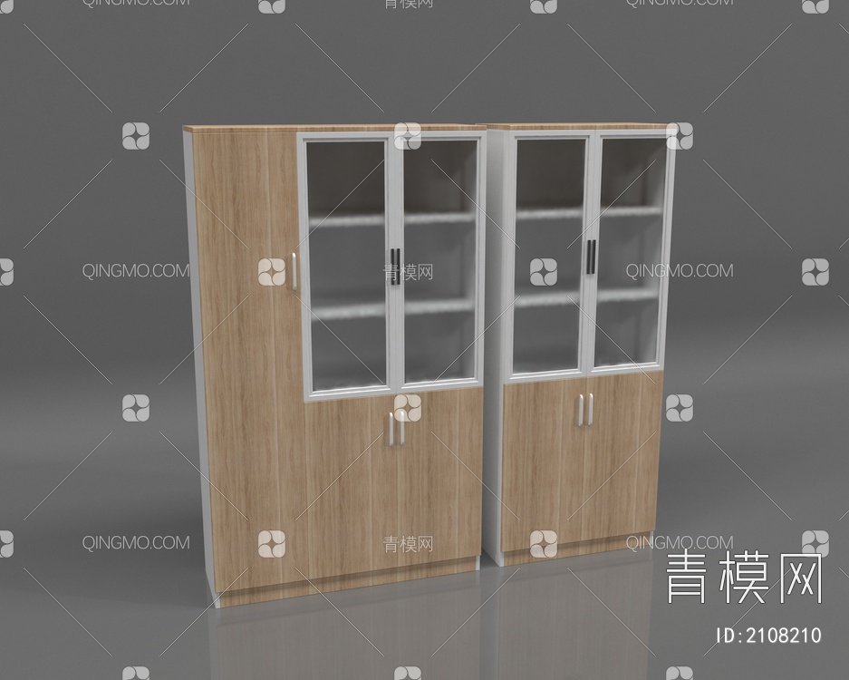 办公柜子 柜子 文件柜3D模型下载【ID:2108210】