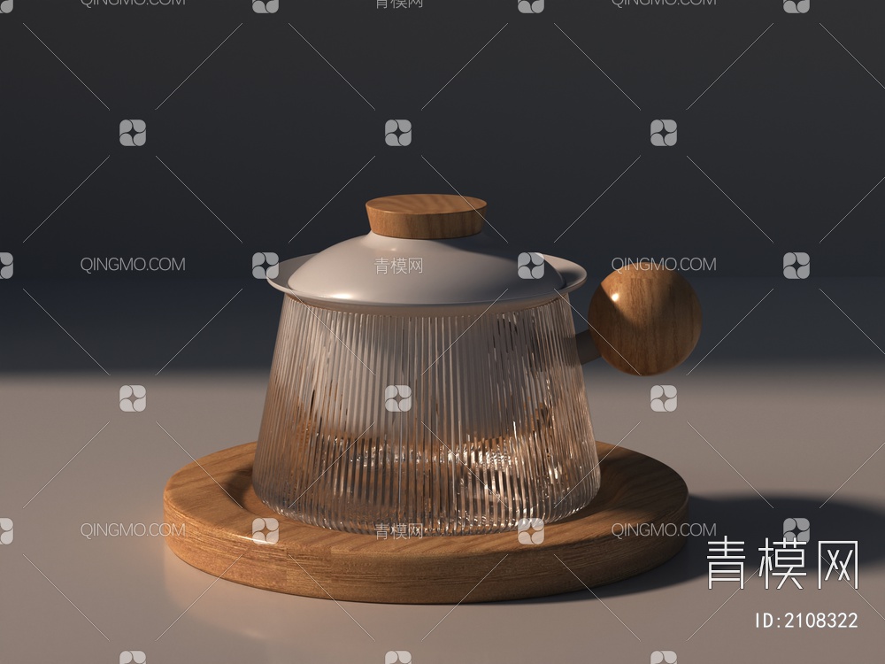 花茶杯，茶具，茶杯，茶碗3D模型下载【ID:2108322】