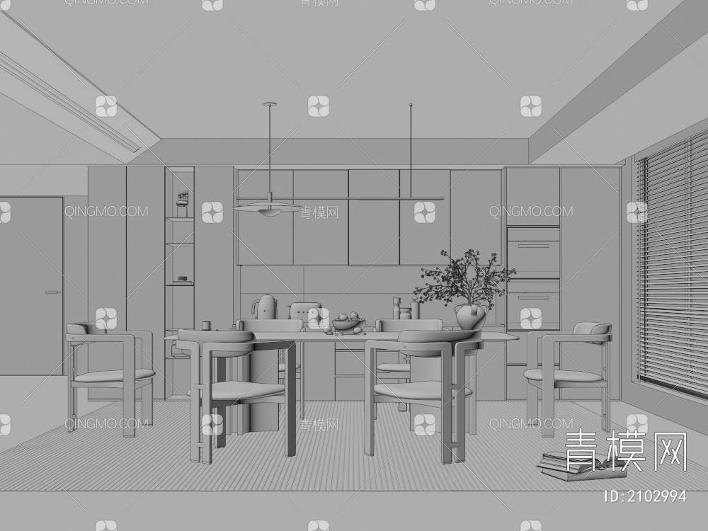 餐厅3D模型下载【ID:2102994】