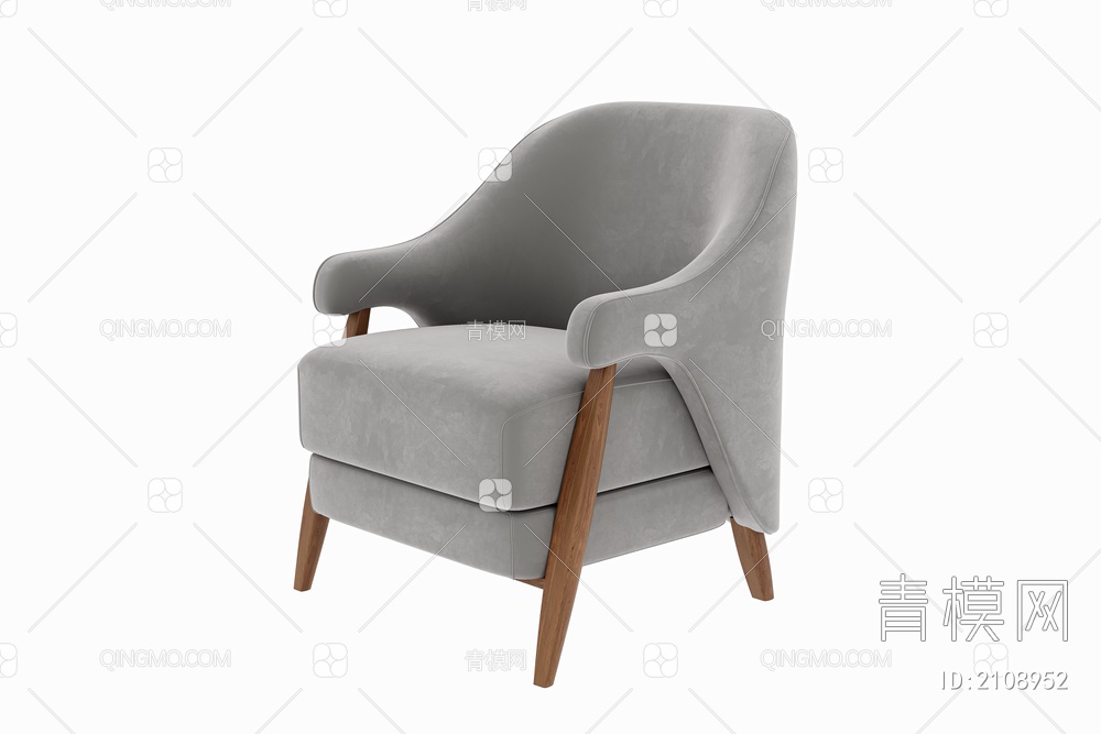 单人沙发 沙发椅 椅子 沙发 休闲沙发3D模型下载【ID:2108952】