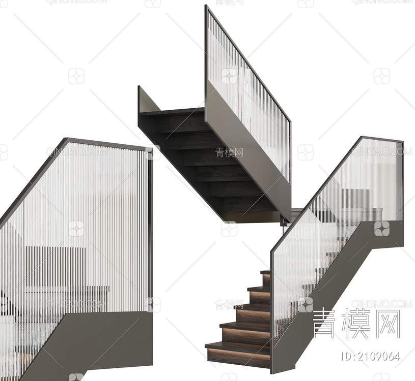 楼梯SU模型下载【ID:2109064】