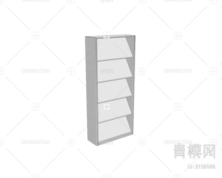 书柜 矮柜 书架3D模型下载【ID:2108088】