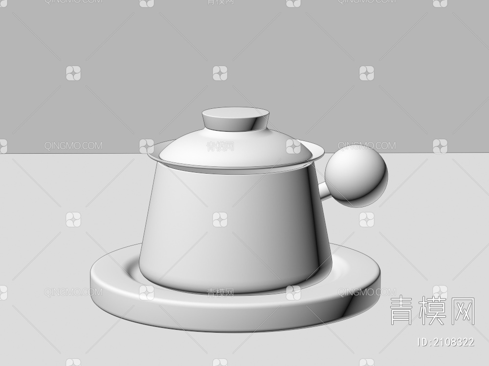 花茶杯，茶具，茶杯，茶碗3D模型下载【ID:2108322】